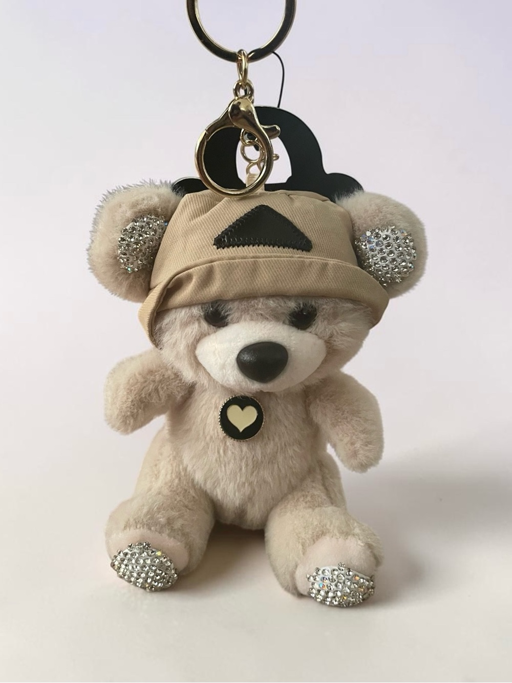 Bucket hat Teddy Bear charm Keychain